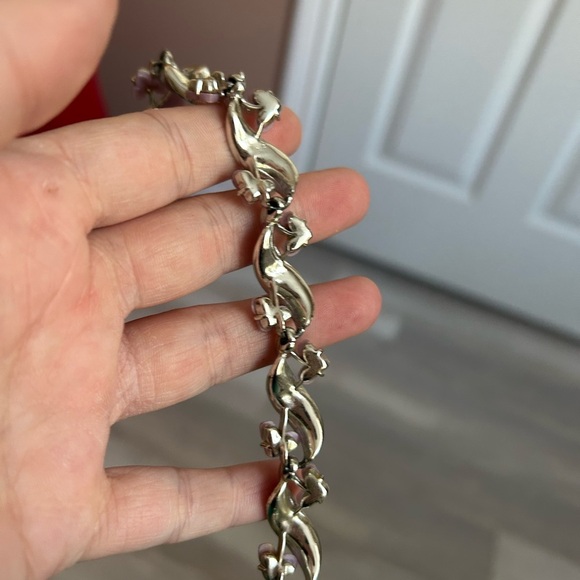 LISNER VINTAGE 1960 Pink Enamel Bracelet 7 inches 💗 - Picture 5 of 8